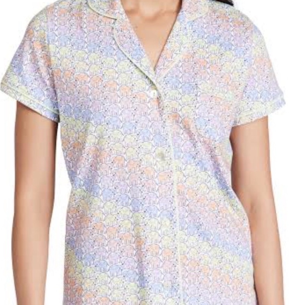 Roller Rabbit Pastel Print Pajama Top